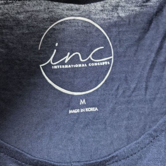 NWT INC International Concepts Twist Front Top Deep Twilight M - Picture 4 of 6